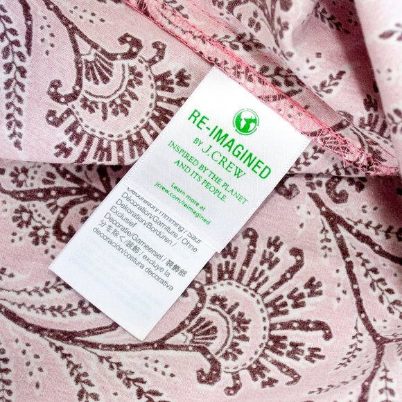 NWT J. Crew Tie-shoulder Tank Top in Ratti Coral Vines size 10 - Picture 11 of 11